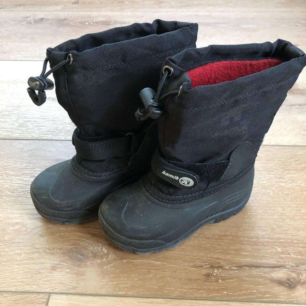 Kamik Black Waterproof Snow Boots 10